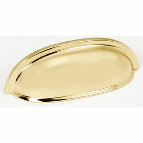 Alno A1262-PB 3" Cup Pull, Polished Brass UPC: 785584018015