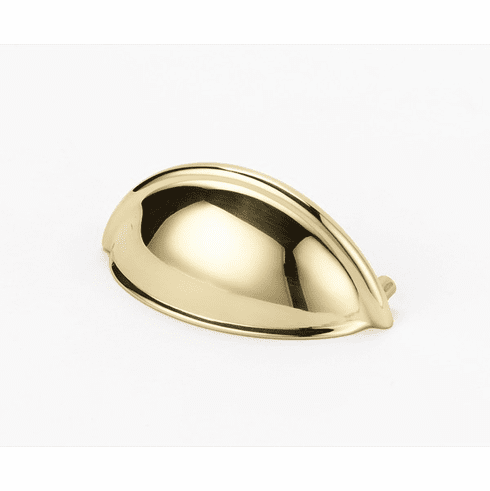 Alno A1350-PB 3" Cup Pull, Polished Brass UPC: 785584135019