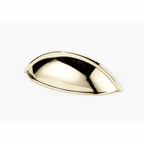 Alno A1355-PB 3 1/2" Cup Pull, Polished Brass UPC: 785584135514