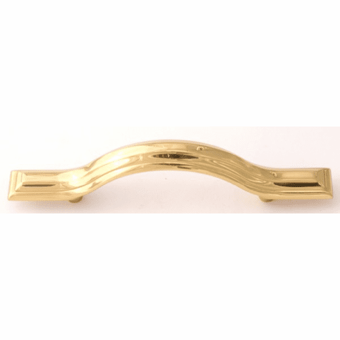 Alno A1510-3-PB Geometric 3" Pull, Polished Brass UPC: 785584030673
