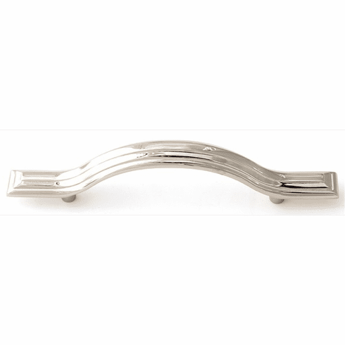 Alno A1515-35-PN Geometric 3 1/2" Pull, Polished Nickel UPC: 785584030826