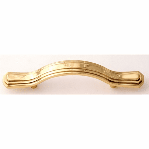Alno A1516-3-PB Geometric 3" Pull, Polished Brass UPC: 785584033544