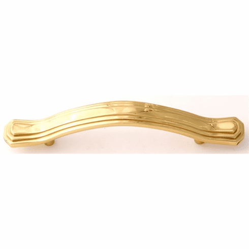 Alno A1517-35-PB Geometric 3 1/2" Pull, Polished Brass UPC: 785584033612