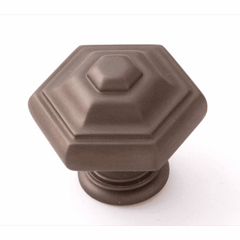 Alno A1530-CHBRZ Geometric 1 1/4" Knob, Chocolate Bronze UPC: 785584509544
