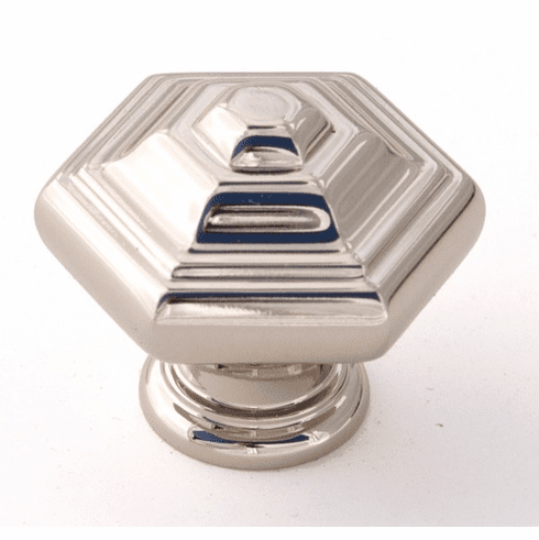 Alno A1530-PN Geometric 1 1/4" Knob, Polished Nickel UPC: 785584030857