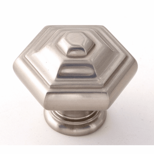 Alno A1530-SN Geometric 1 1/4" Knob, Satin Nickel UPC: 785584030925