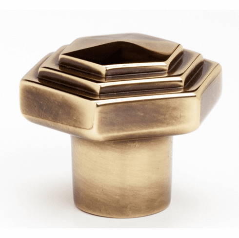 Alno A1535-PA Geometric 1 1/4" Knob, Polished Antique UPC: 785584033766