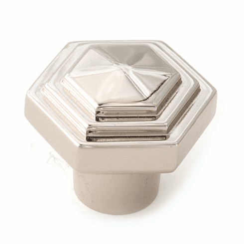Alno A1535-PN Geometric 1 1/4" Knob, Polished Nickel UPC: 785584030864