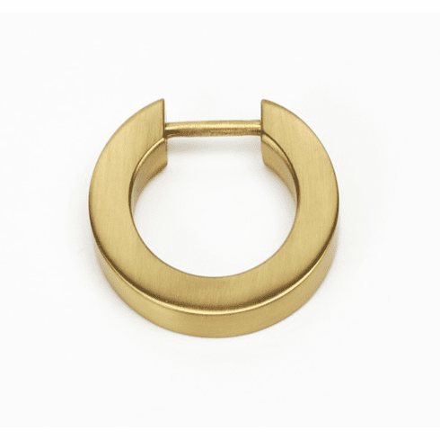 Alno A2660-15-SB Ring Pull 1 1/2" Flat Round Ring Only, Satin Brass UPC: 785584091957
