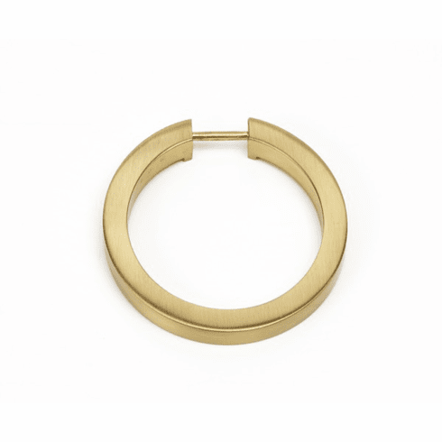 Alno A2660-25-SB Ring Pull 2 1/2" Flat Round Ring Only, Satin Brass UPC: 785584092091