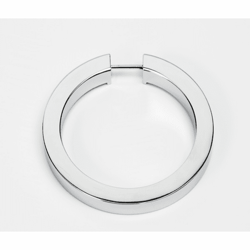 Alno A2661-35-PC Ring Pull 3 1/2" Flat Round Ring Only, Polished Chrome UPC: 785584092282