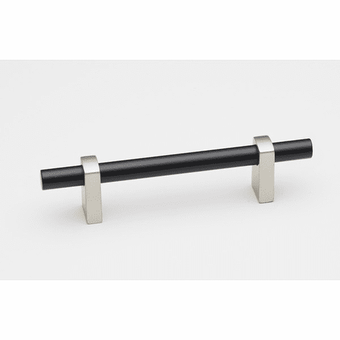 Alno A2801-3-MN/MB Vita Bella 3" Pull Smooth Bar , Matte Nickel/Matte Black UPC: 785584104077
