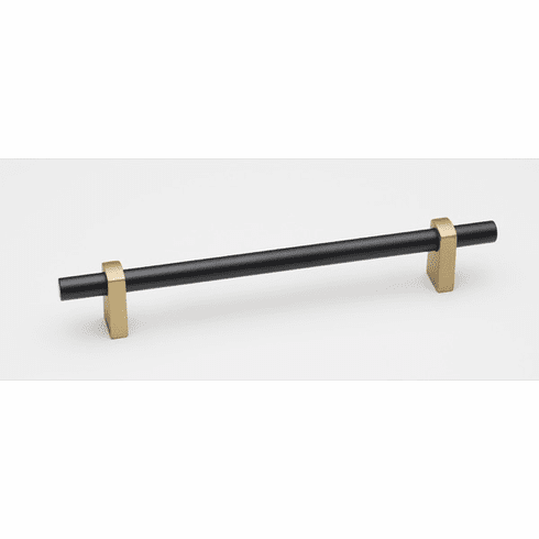 Alno A2801-8-CHP/MB Vita Bella 8" Pull Smooth Bar , Champange/Matte Black UPC: 785584104190