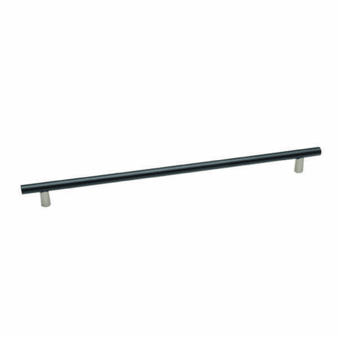Alno A2802-18-MN/MB Vita Bella 18" Pull Smooth Bar , Matte Nickel/Matte Black UPC: 785584104374