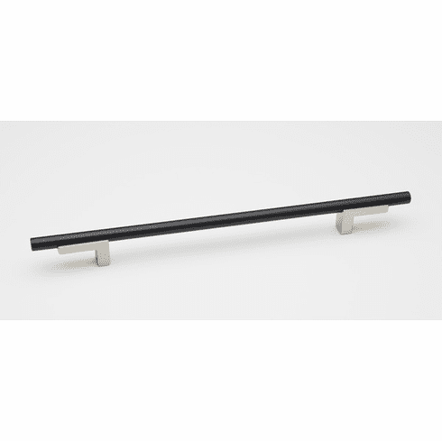 Alno A2803-6-MN/MB Vita Bella 6" Pull Smooth Bar , Matte Nickel/Matte Black UPC: 785584104978