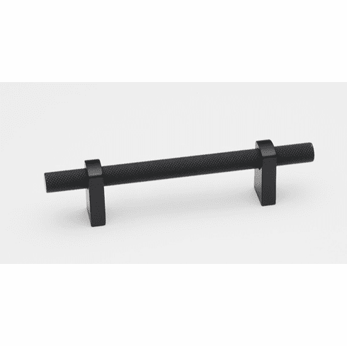 Alno A2901-35-MB Vita Bella 3 1/2" Pull Knurled Bar , Matte Black UPC: 785584105159