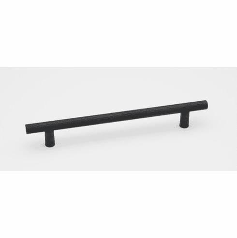 Alno A2902-6-MB Vita Bella 6" Pull Knurled Bar , Matte Black UPC: 785584105708