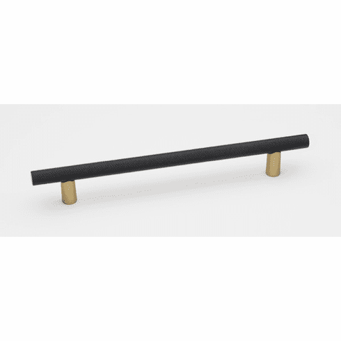 Alno A2902-8-CHP/MB Vita Bella 8" Pull Knurled Bar , Champange/Matte Black UPC: 785584105746