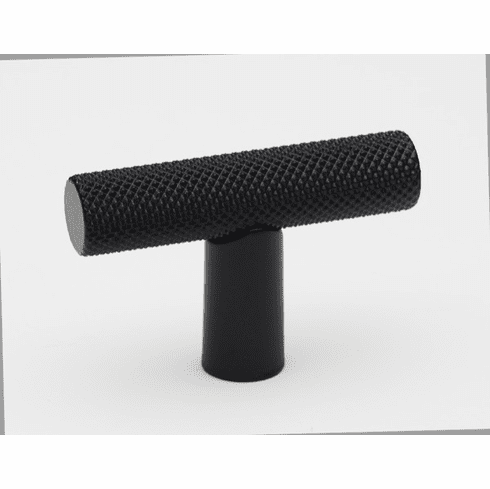 Alno A2902-MB Vita Bella T Knob Knurled Bar, Matte Black UPC: 785584105807