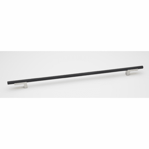 Alno A2903-14-MN/MB Vita Bella 14" Pull Knurled Bar , Matte Nickel/Matte Black UPC: 785584105920