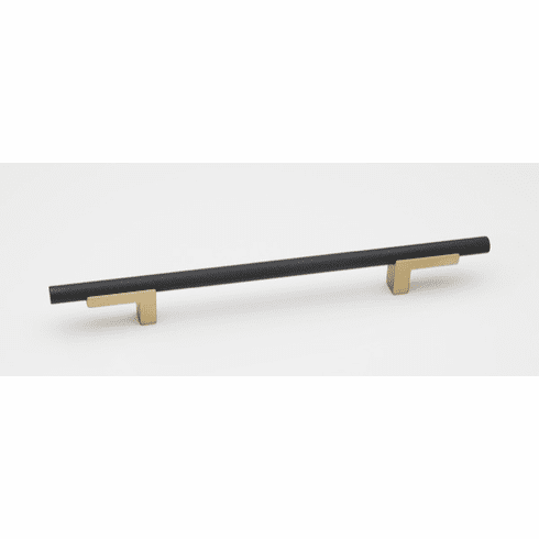 Alno A2903-6-CHP/MB Vita Bella 6" Pull Knurled Bar , Champange/Matte Black UPC: 785584106095