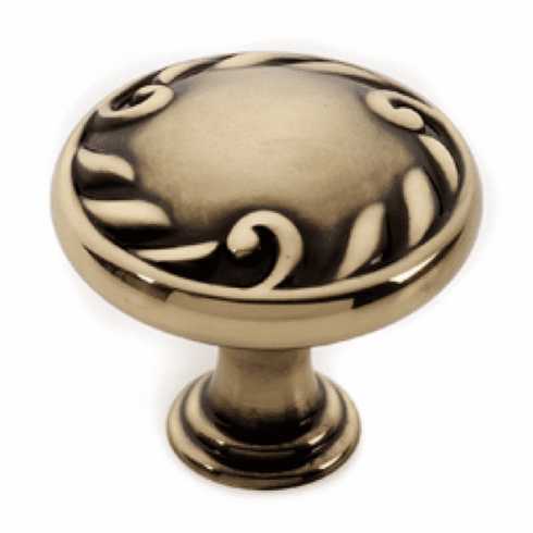 Alno A3650-14-PA Ornate 1 1/4" Knob, Polished Antique UPC: 785584021923