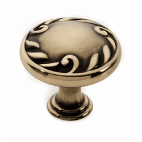 Alno A3650-38-PA Ornate 1 1/2" Knob, Polished Antique UPC: 785584022005