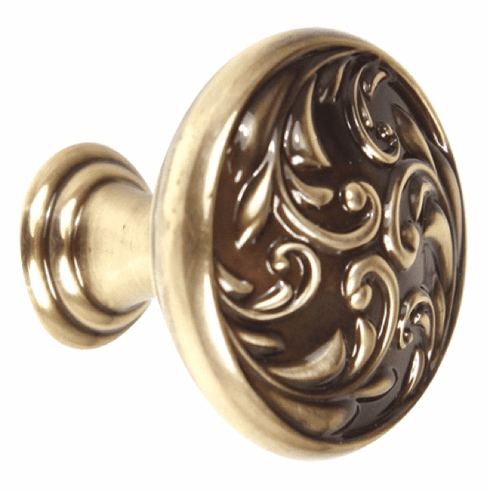 Alno A3651-14-PA Ornate 1 1/4" Knob, Polished Antique UPC: 785584022227