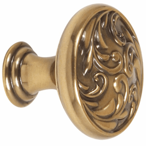 Alno A3651-38-PA Ornate 1 1/2" Knob, Polished Antique UPC: 785584022302