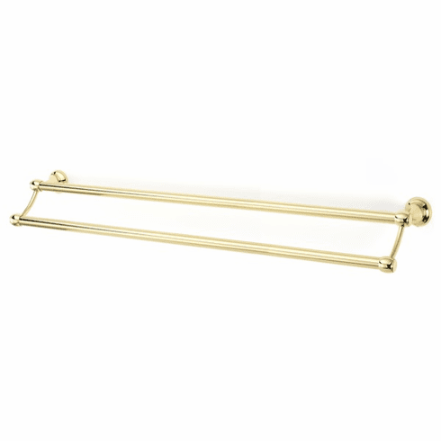 Alno A6625-30-PB Royale Bath 30" Double Towel Bar, Polished Brass UPC: 785584044591