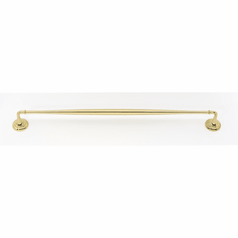 Alno A6720-24-PB Charlie'S Bath 24" Towel Bar, Polished Brass UPC: 785584037030