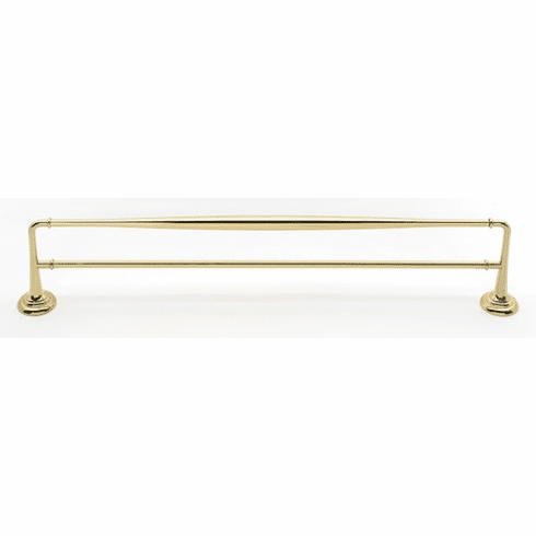 Alno A6725-24-PB Charlie'S Bath 24" Double Towel Bar, Polished Brass UPC: 785584056482