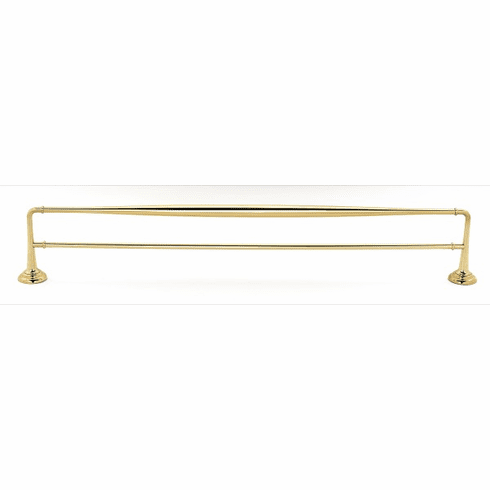 Alno A6725-30-PB Charlie'S Bath 30" Double Towel Bar, Polished Brass UPC: 785584056567