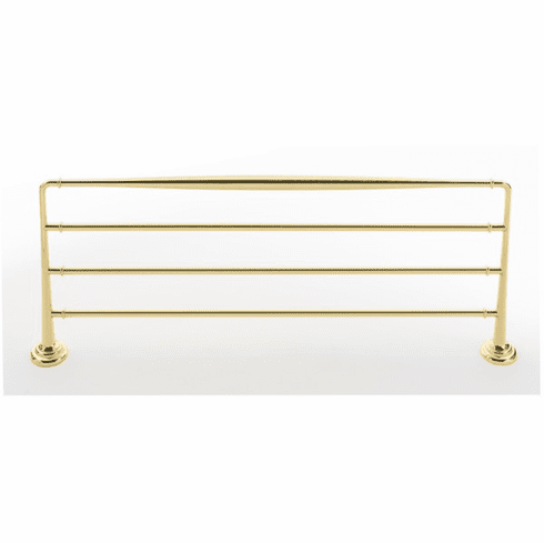 Alno A6726-24-PB Charlie'S Bath 24" Towel Rack, Polished Brass UPC: 785584056642