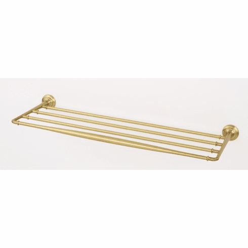 Alno A6726-24-SB Charlie'S Bath 24" Towel Rack, Satin Brass UPC: 785584093128