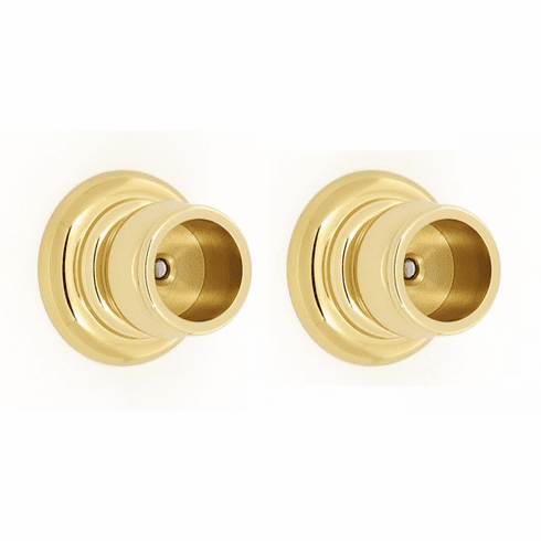 Alno A6746-PB Charlie'S Bath Shower Rod Brackets Only, Polished Brass UPC: 785584037306