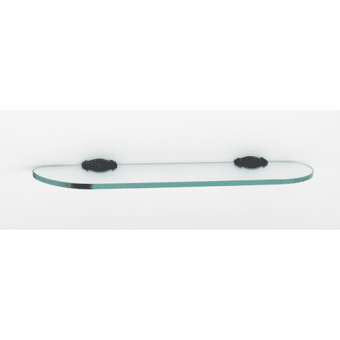 Alno A6750-18-BARC Charlie'S Bath 18" Glass Shelf w/Brackets, Barcelona UPC: 785584056352