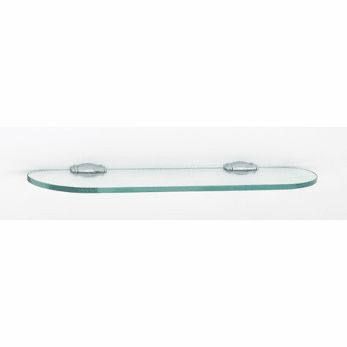 Alno A6750-18-PC Charlie'S Bath 18" Glass Shelf w/Brackets, Polished Chrome UPC: 785584037375