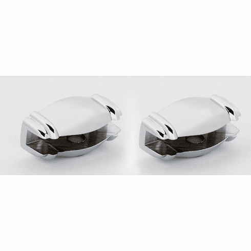 Alno A6750-PC Charlie'S Bath Glass Shelf Brackets Only, Polished Chrome UPC: 785584037498