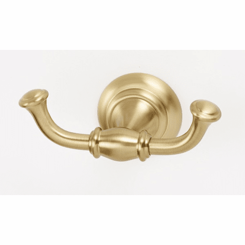 Alno A6784-SB Charlie'S Bath Double Robe Hook, Satin Brass UPC: 785584093258