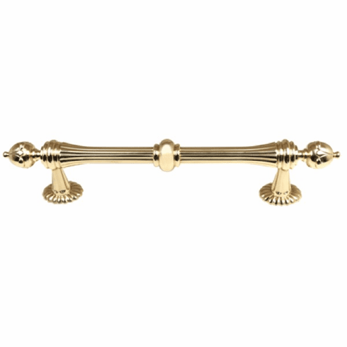 Alno A6929-6-PB Ornate 6" Pull, Polished Brass UPC: 785584022609