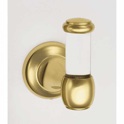 Alno A7381-PB/NL Royale Acrylic Bath Robe Hook, Unlacquered Brass UPC: 785584099021