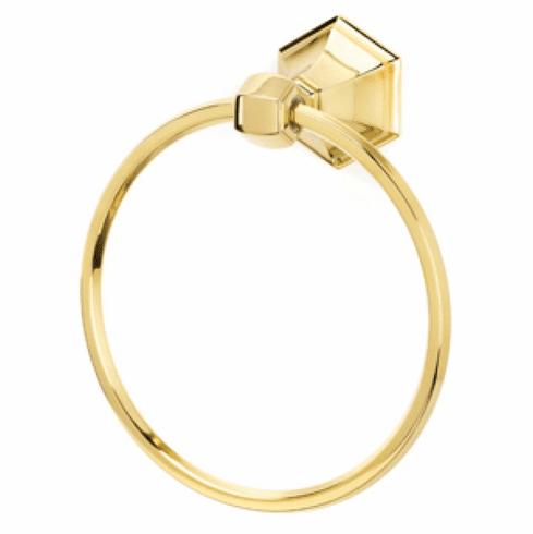 Alno A7740-PB Nicole Bath Towel Ring, Polished Brass UPC: 785584005411