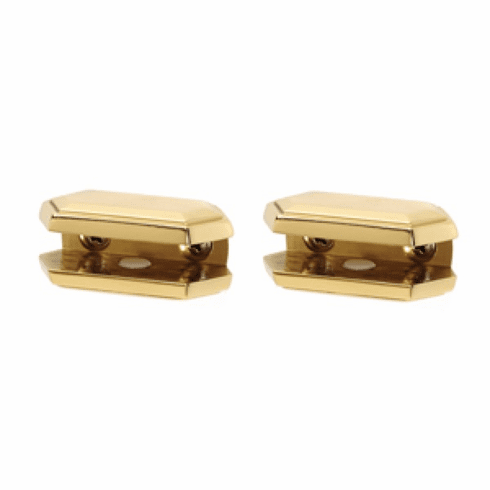 Alno A7750-PB Nicole Bath Glass Shelf Brackets Only, Polished Brass UPC: 785584007095