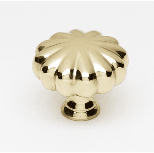 Alno A819-35-PB 1 1/2" Knob, Polished Brass UPC: 785584895012