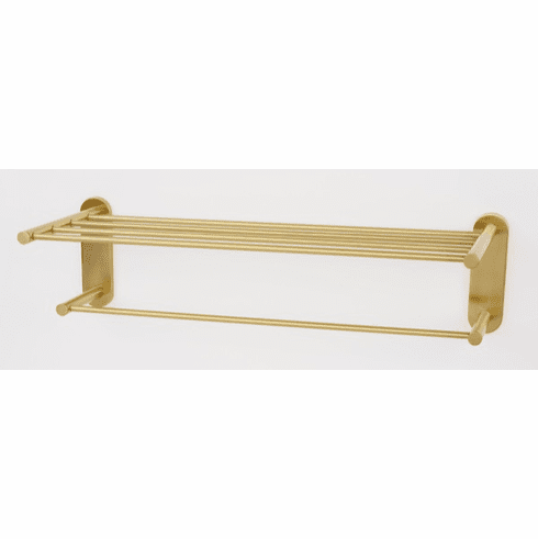 Alno A8326-24-SB Contemporary I Bath 24" Towel Rack, Satin Brass UPC: 785584093494