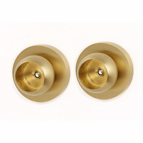 Alno A8346-SB Contemporary I Bath Shower Rod Brackets Only, Satin Brass UPC: 785584093531