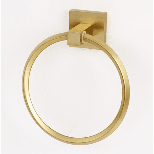 Alno A8440-SB Contemporary Ii Bath Towel Ring, Satin Brass UPC: 785584093760
