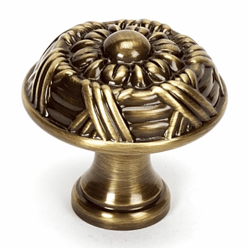 Alno A880-14-AE Ribbon & Reed 1 1/4" Knob, Antique English UPC: 785584025433