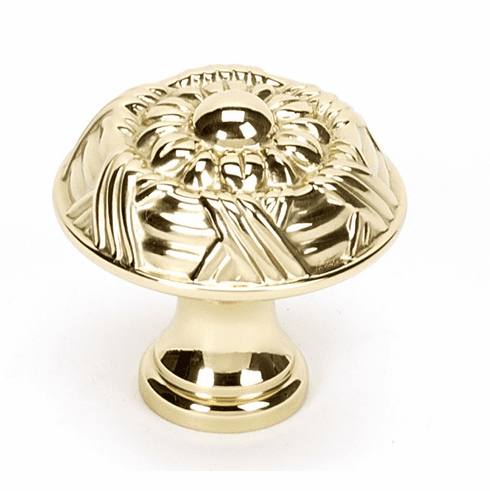 Alno A880-14-PB Ribbon & Reed 1 1/4" Knob, Polished Brass UPC: 785584881411
